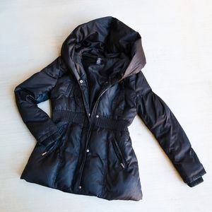 Moda International Puffer Coat Black Size M